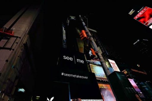 Visual Medley: See.Me Lights Up Time Square