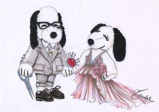 Snoopy and Belle by J.Mendel