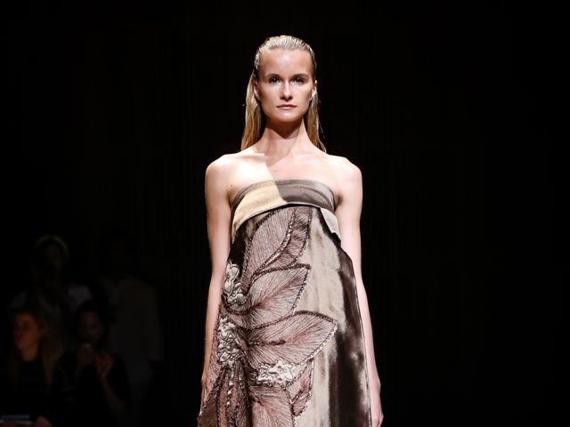 New York Fashion Week: Josie Natori Unveils Spring 2015 Collection