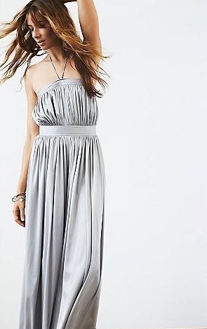 Free People Vintage 1970s Silver Jumpsuit