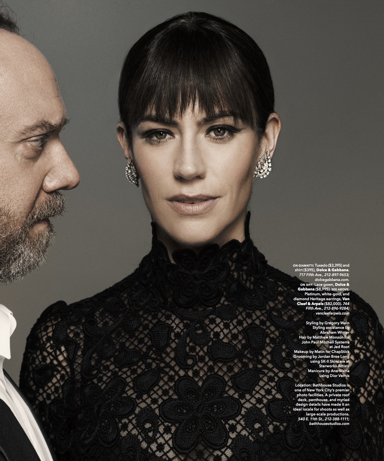 Billions Stars Paul Giamatti and Maggie Siff Celebrate Gotham Magazine’s Fall Fashion Issue