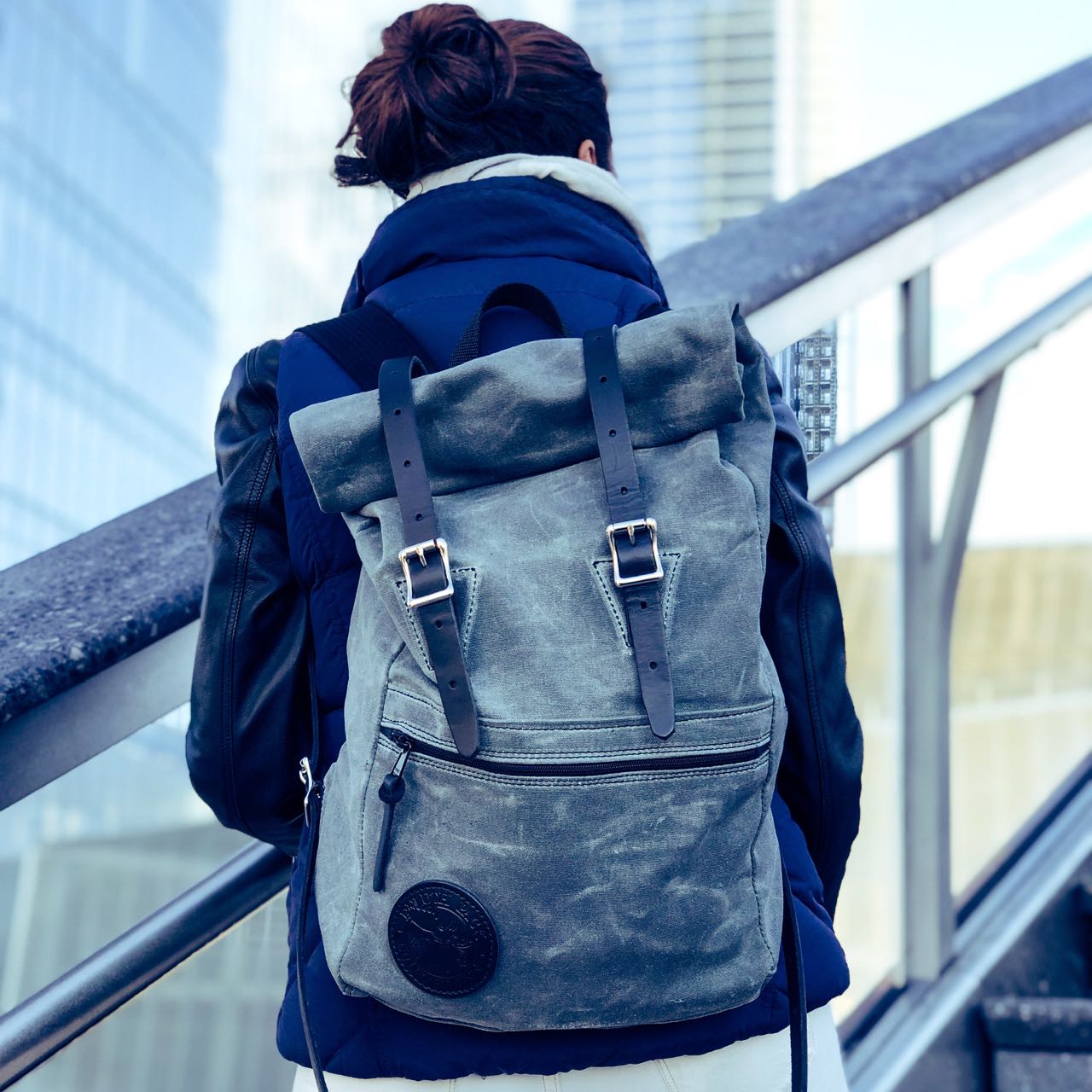 Duluth pack outlet waxed canvas backpack