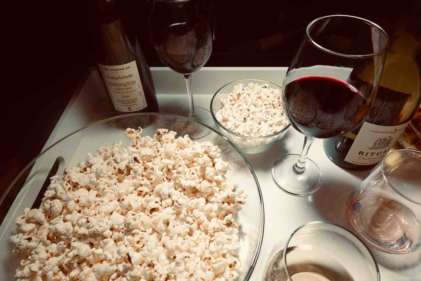 Red Wine Are The Best Wines For Popcorn Pairings For Your Next Binge-Watching Night