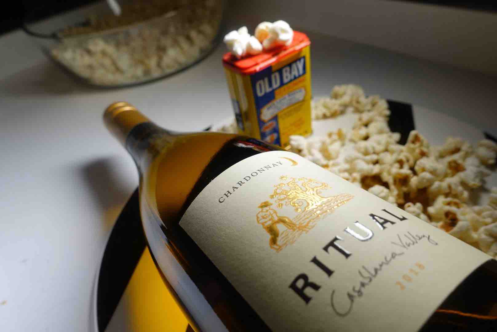 This Ritual Chardonnay Best Wine And Popcorn Pairings For Your Next Binge-Watching Night