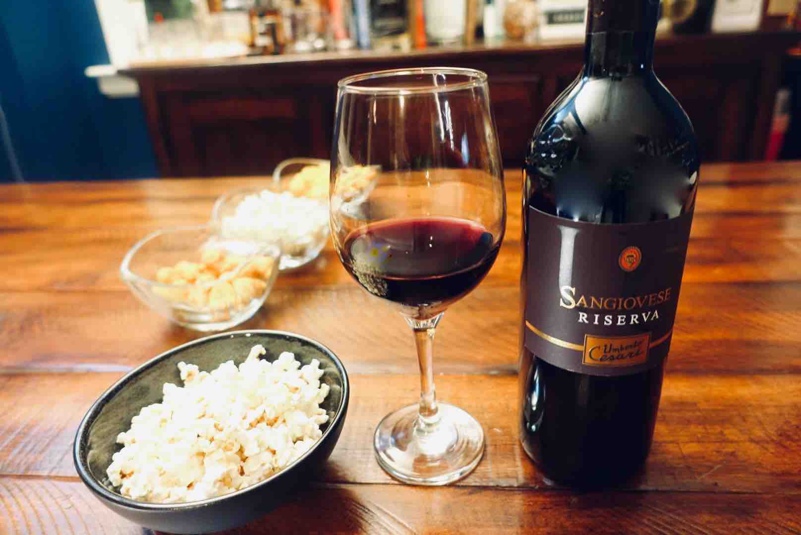 Sangiovese Is The Best Wine And Popcorn Pairings For Your Next Binge-Watching Night