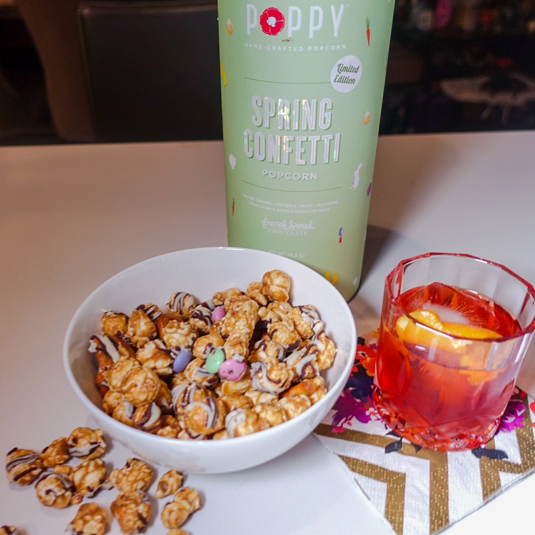 Negroni Cocktail Pairs Well With Spring Confetti Popcorn