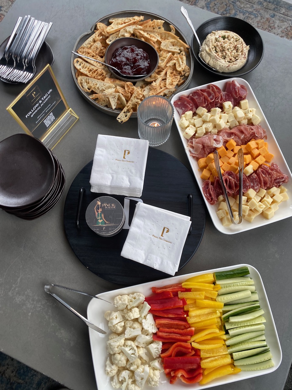 food platter Discover elegant Pineau des Charentes cocktails that elevate your sipping experience. Sweet, smooth, and perfect for summer soirées.