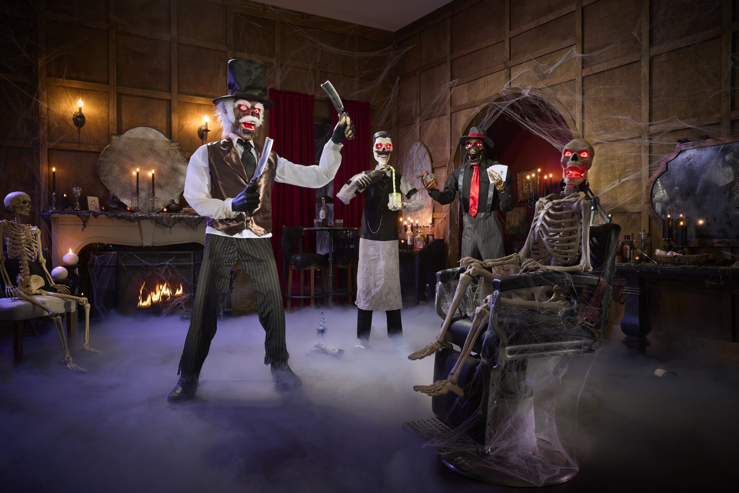 7 FT ANIMATED LED ZOMBIE BARBER-2 Elevate Your Space With The Best Indoor Halloween Decorations That Bring A Festive, Eerie Atmosphere