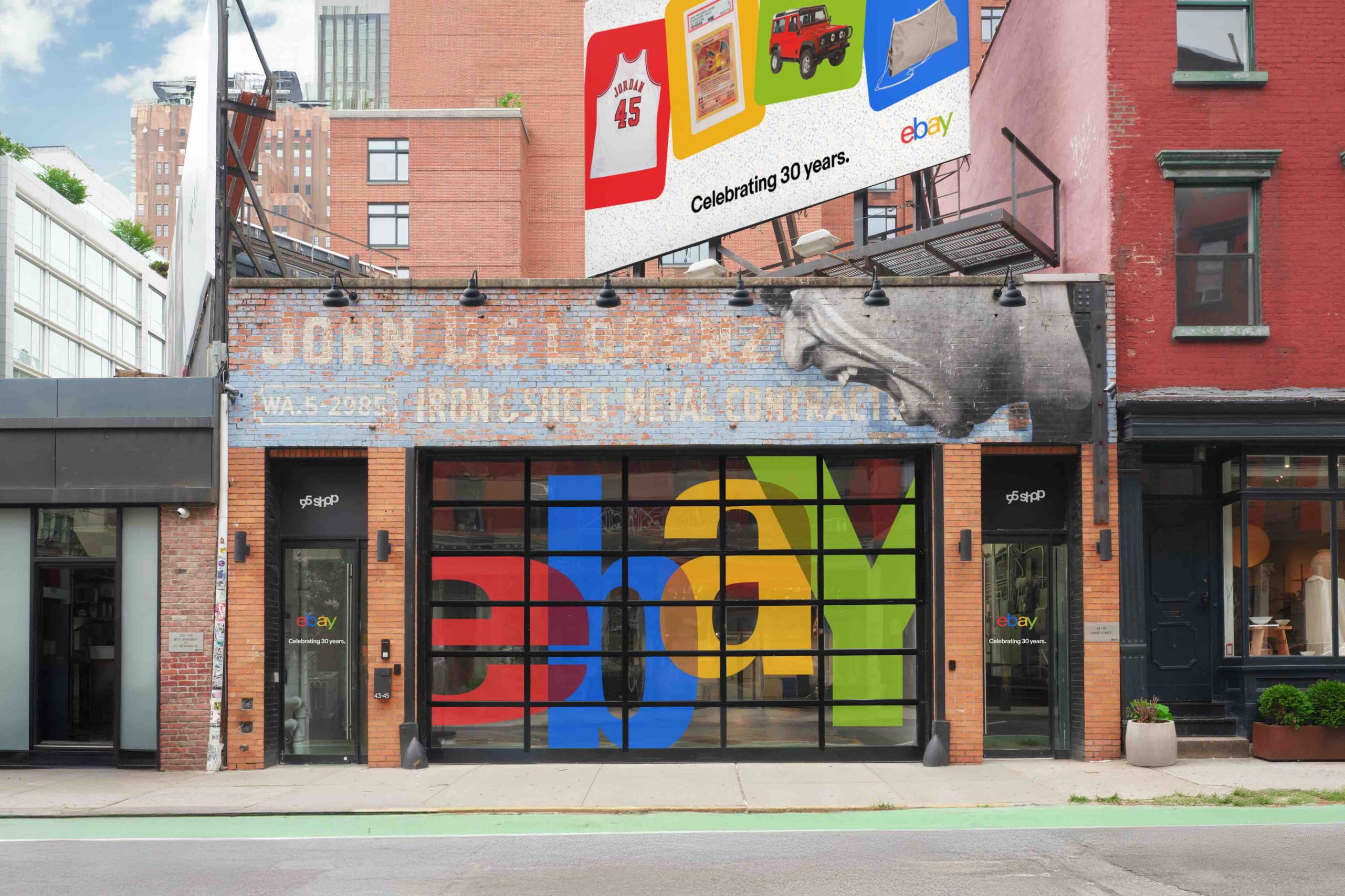 eBay '95 Shop - Store Facade eBay .95 Shop vintage Clothing Pop Up